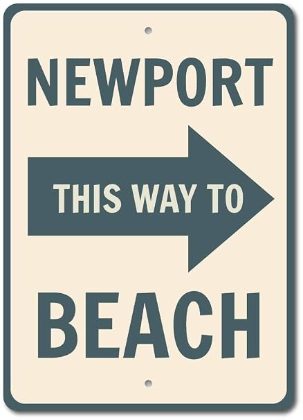 Amazoncom Newport Beach Sign Custom Beach Location Sign