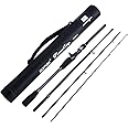Goture Travel Fishing Rods, 4 Piece Fishing Pole with Case/Bag, Casting/Spinning Rod,Ultralight Fishing Baitcasting Rod 7ft for Saltwater Trout, Bass, Walleye, Pike