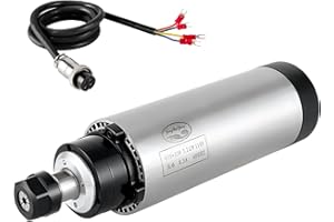 ZHONG HUA JIANG CNC Spindle CNC Motor 110V 2.2KW 2200W Air Cooled Spindle Motor 80mm 4 Bearings 24000RPM 400HZ for CNC Router Machine