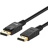 DP to DP Cable, Rankie 6FT Gold Plated DisplayPort to DisplayPort Cable 4K Resolution Ready (Black) - R1104