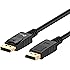 DP to DP Cable, Rankie 6FT Gold Plated DisplayPort to DisplayPort Cable 4K Resolution Ready (Black) - R1104