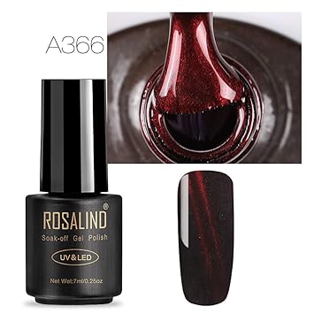 Amazon 幸運な太陽 マニキュア ネイルカラー ワインレッド 3d