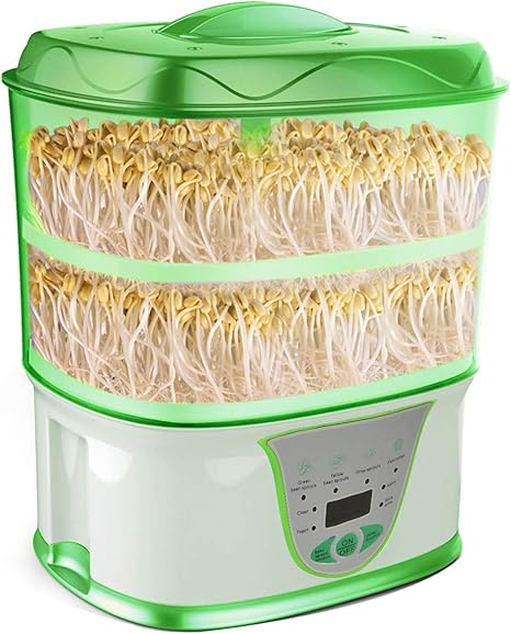 Amazon Co Jp Selling Home もやし栽培機 もやし栽培マシンもやし栽培キット 水耕栽培器 もやし育成マシン 自宅もやし栽培 もやし家庭菜園 スプラウト栽培 水耕栽培キット もやしマシン もやし栽培 ２層大容量 電子シュウ酸ヨーグルトライスワインメーカー ホーム