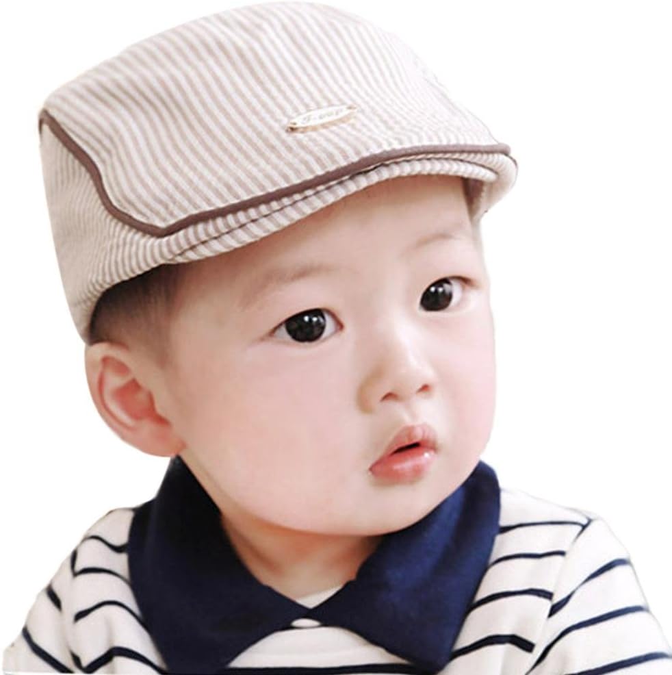 Vetements Et Accessoires Pour Bebe Fashion Mignon Bebe Enfant Garcon Fille En Coton A Rayures Beret Casquette Visiere Baseball Hat Accessoires De Puericulture