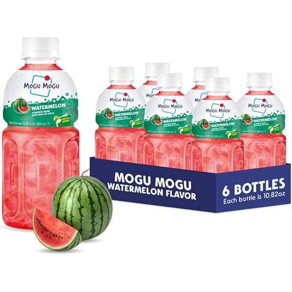 Amazon.com: Mogu Mogu Juice with Nata De Coco 6 Pack (Bundle)