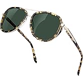 BIRCEN Polarized Sunglasses for Women UV - Protection Womens Retro Mirrored Shades with Acetate Frame BC2001