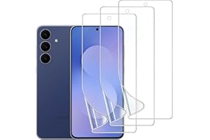 [3 Pack] Screen Protector for Samsung Galaxy S25 FE, TPU Hydrogel Film Transparent Touch Sensitive Fingerprint Unlock Protect
