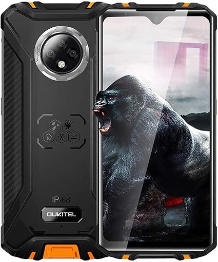 Amazon Oukitel Wp8 Pro Simフリー スマートフォン 防水 防塵 耐衝撃 4gスマホ本体 5000mah バッテリー 6 49インチ Android 10 4gb Ram 64gb Rom 指紋認識 顔認証 デュアルsim Nano 16mpリアトリプルカメラ Nfc グローバルバージョン 防災用品 1年間保証 携帯電話