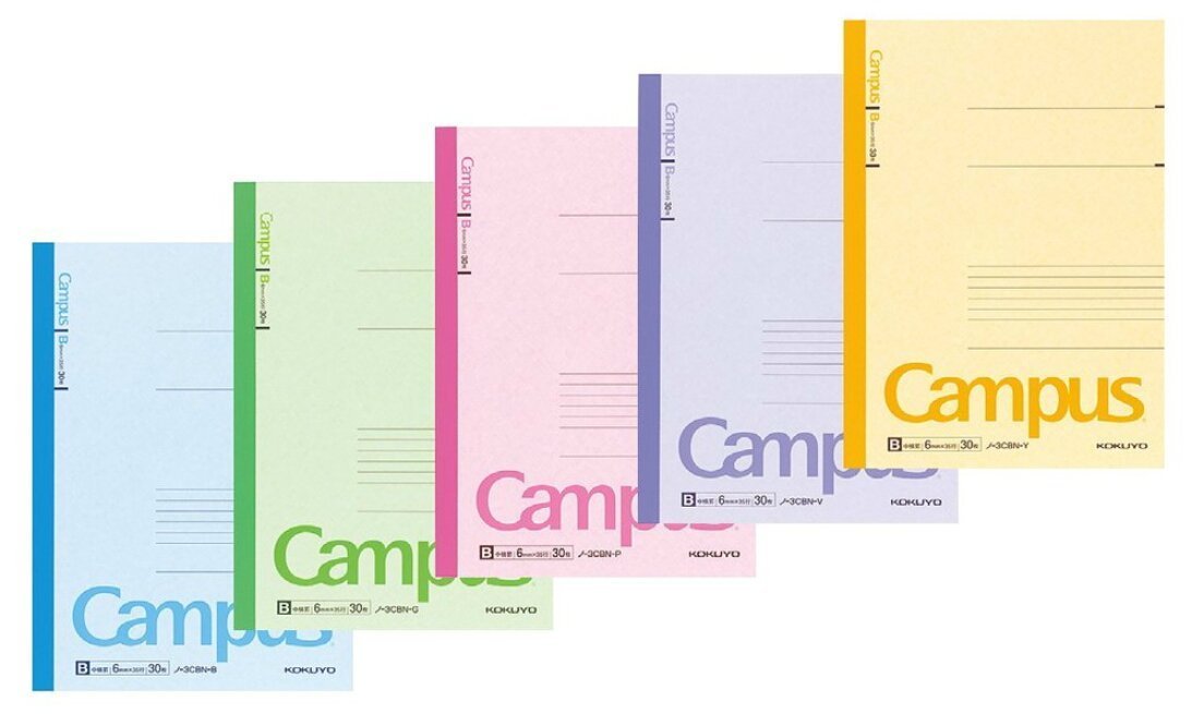 Kokuyo Campus Notebook Semi B5 30sheets Pack of 5 3CBNÃ—5 From Japan