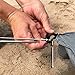 Chanvi Large Beach Blanket Handy Sand Mat- Extra Size 9' x 10' Holds 7 Adults with Strap - Perfect for Picnics, Beaches, RV, Outings, Camping, Hiking and Music Festival(Blue)