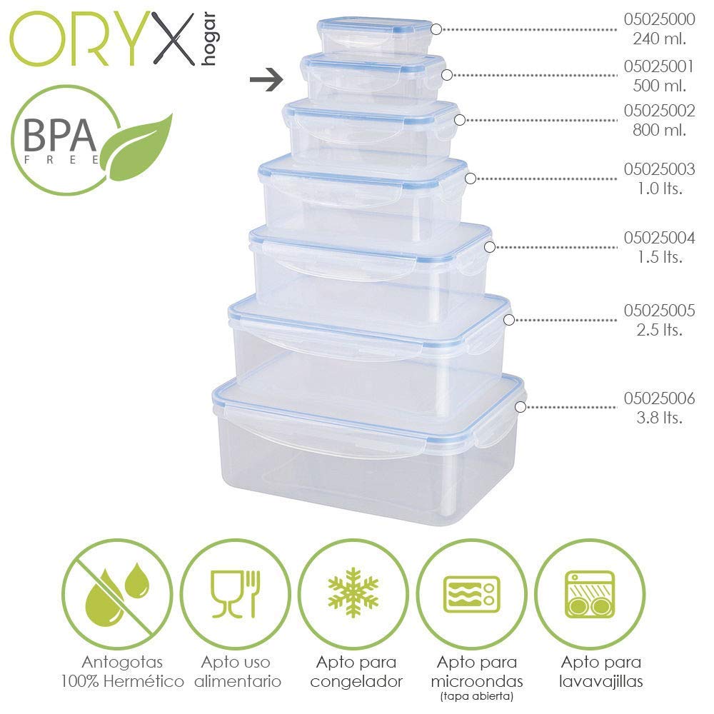 Amazon.com: Oryx Rectangular Plastic Airtight Container ...