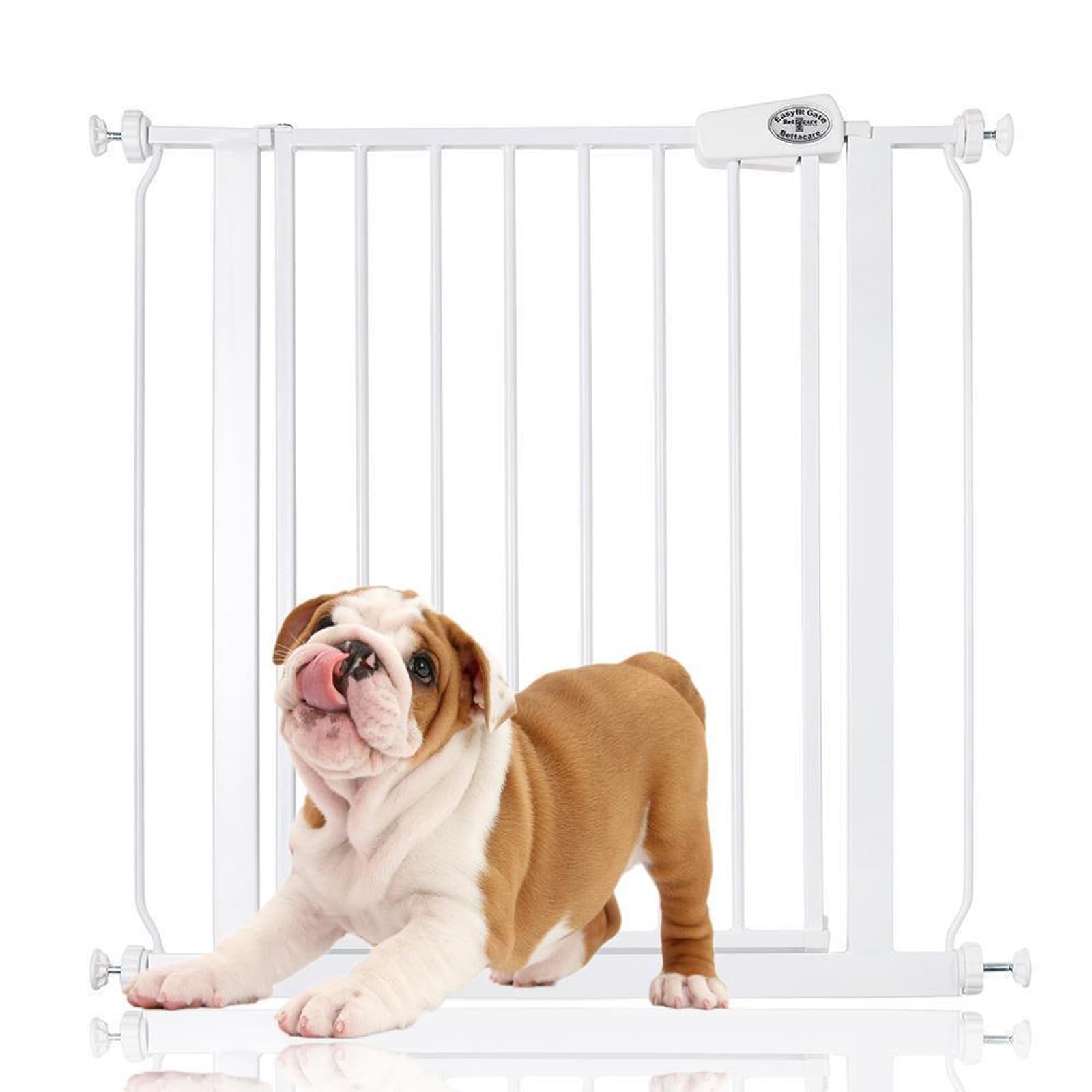 Bettacare Easy Fit Pressure Dog Gate, 75cm - 83cm, White, Pressure Fit Pet Gate for Dog and Puppy, Pet and Dog Barrier, Easy Installation