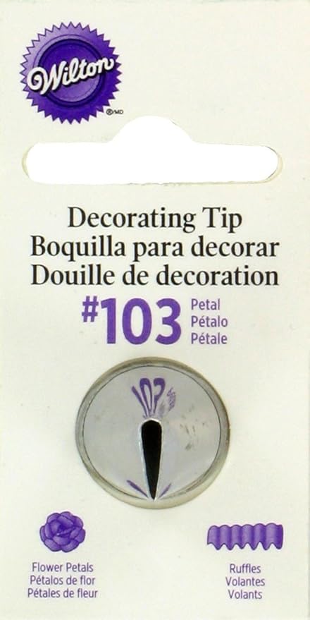 Cake Decorating Nozzle 103 Wilton Petal Icing Tip No Decorating