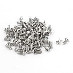 Uxcell a15101300ux0191 M3 x 8mm Phillips Flat Head