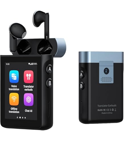 旅行用家電 Wooask AI Voice Translator w12 Amazon.com : Wooask Offline Translator Device W12 144