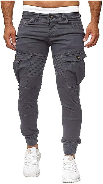 Produktbild von Cargohosen Damen Sale Herren Cargohose Rot - Stretch Freizeithose Mit Taschen Für Outdoor & Arbeit Arbeitshose Kurz Herren