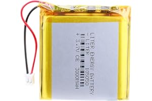 DU LITER ENERGY BATTERY Liter 3.7V 3000mAh 105050 Lipo Battery Rechargeable Lithium Polymer ion Battery Pack with JST 2.0mm Connector