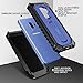 Samsung Galaxy S9 Plus Case, ELV [Croco Series] Premium Holster Defender Belt Clip Rugged Case - Curved Glass Screen Protector & Kickstand for Samsung Galaxy S9 Plus (Dark Blue/Black)