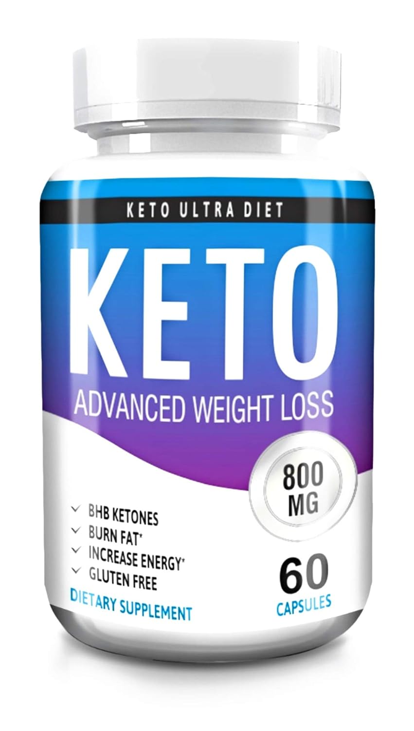 Keto Advanced Weight Loss BHB Salts 800 MG Burn Fat Induce Ketosis 60