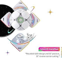 GAN 251 M Air, 2x2 Magnetic Speed Cube Stickerless