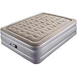 Sable Air Mattress, Raised Inflatable Airbed with Built-in Electric Pump and Storage Bag, Height 20 inches, Queen Size