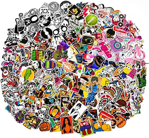 Graffiti Stickers for Car, 323 pcs Laptop, Skateboard, Luggage, Waterproof Vinyl Decals for Motorcycle,Bicycle,Bumper