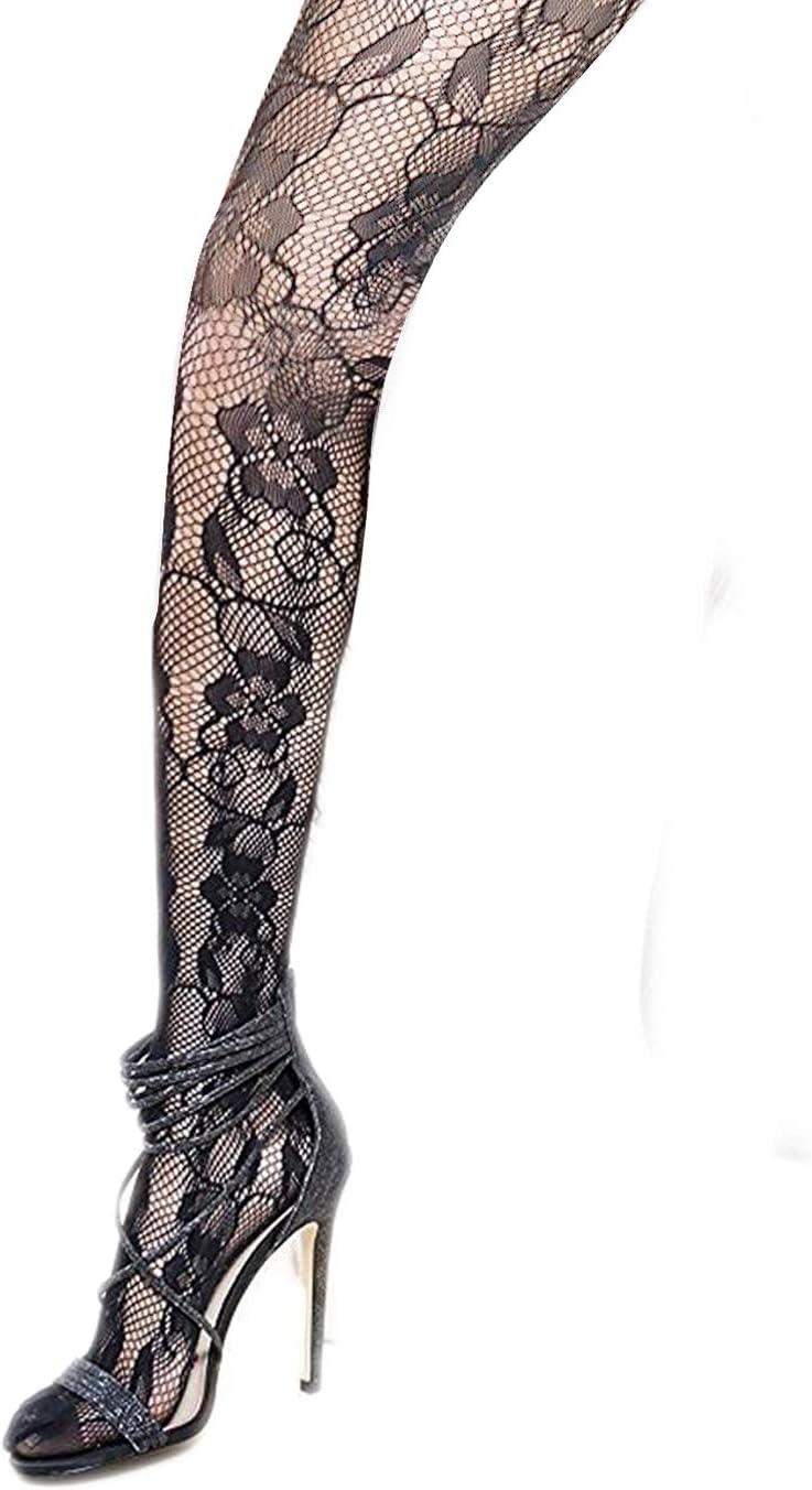 Yelete Killer Legs Women's One/Plus Size Patterned Fishnet Tights Stocking Pantyhose