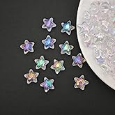 INSPIRELLE 50 Pieces Acrylic Large Star Beads 20mm Crystal AB Beads for Jewelry Craft Making