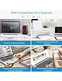 Mpow Bluetooth Dongle para computadora PC para conectar con Mpow 059 H1 H2 H5 H8 Thor y más otros auriculares altavoces bluetooth mouse teclado, bajo consumo de energía Micro adaptador USB inalámbrico Bluetooth 4.0 adaptador