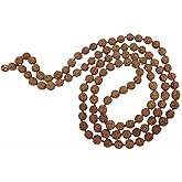 HONODIX 5 Mukhi Rudraksha Mala, 108 Beads, 8 MM Size