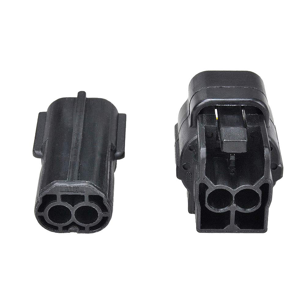 MUYI 5 sets Wire Cable Connector Plug Insert in 2-pins 1.8mm Series Waterproof Electrical kits Car HID with Terminal DJ70216Y-1.8-21/11 (2 Pins)