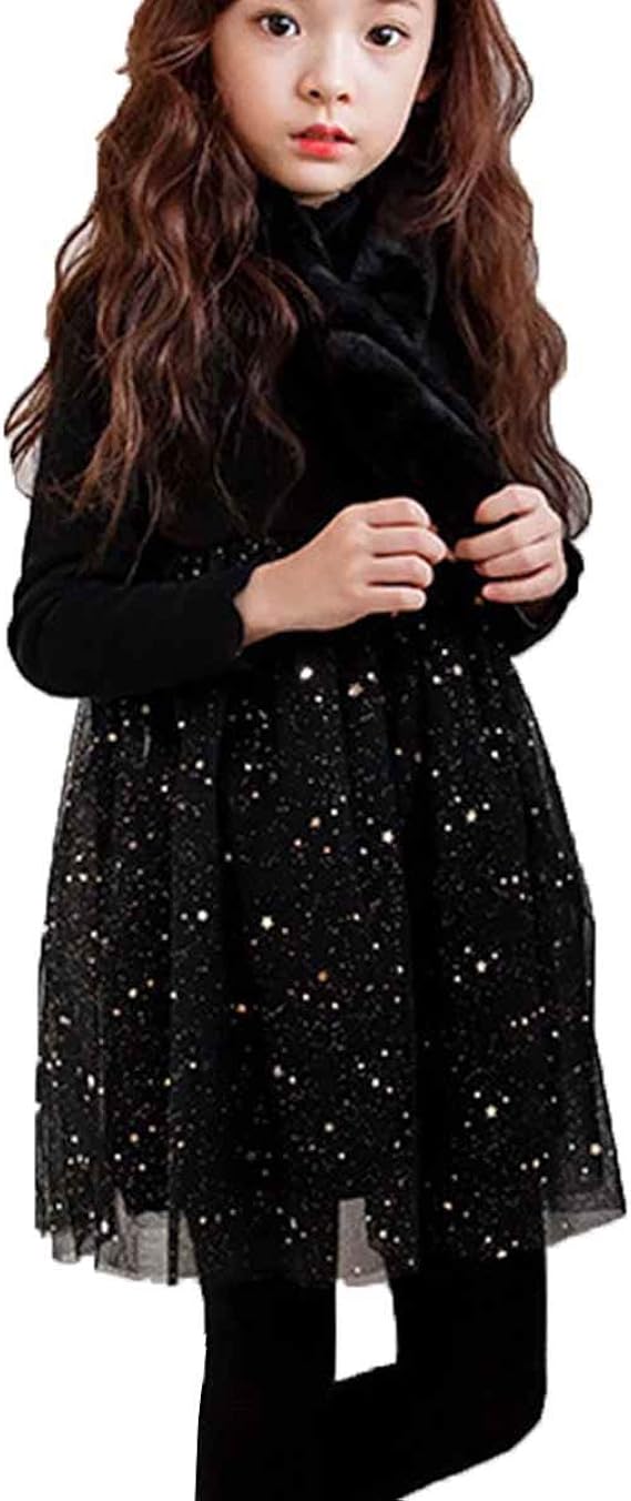 Amazon Jinpin 子供服 チュール ワンピース 子供 ドレス 女の子 チュールドレス フォーマル スカート 洋服 パーティー 長袖 ガールズ 女児 プリンセス レース 切り替え 女児服 星柄 プリーツ キッズ お姫様 結婚式 フレア 卒業式 入学式 フォーマル 通販
