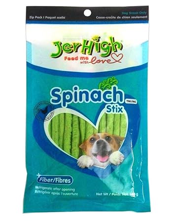 JerHigh Spinach Stix, 100 g (Pack of 2)
