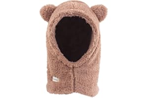 JANGANNSA Baby Girls Winter Hat Boys Warm Scarf Hat Kids Thick Earflap Hood Cap with Ear 6M-7T