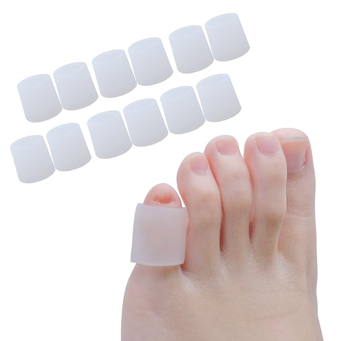 Sumifun Gel Toe Protectors, Little Toe Sleeves,(3 Pairs Thin+ 3 Pairs