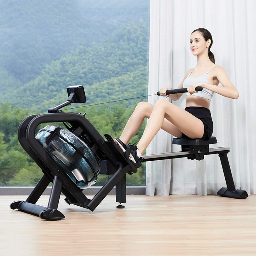 Hisunny Rowing Machine for Home Use LCD Monitor Rowing Machines for Home Use Foldable Cardio Workout Safety Tested