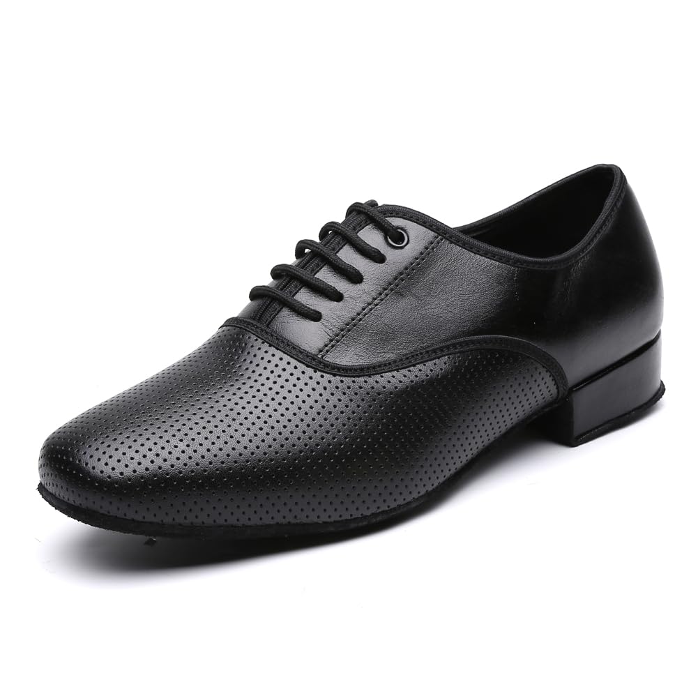 Photo 1 of Men's Black Ballroom Latin Performance Shoes Waltz Modern Dancing Practice Shoe size 46 
