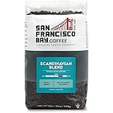 SF Bay Coffee Scandinavian Blend Whole Bean 2LB (32 Ounce) Medium Dark Roast