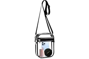 Armiwiin Clear Bag Stadium Approved, Clear Crossbody Purse Bag with Front Pocket for Concerts Sports Events Festivals