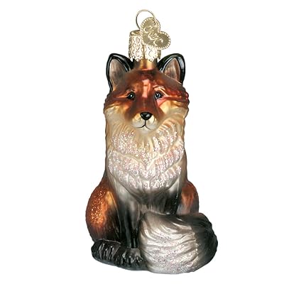 Old World Christmas Wildlife Animals Glass Blown Ornaments for Christmas Tree Fox