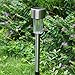 Sunwind 12-Pack Solar-Powered Stainless Steel Led Pathway Garden Lights for Outdoor Décor Lawn,Patio,Yard,Walkway,Driveway (Silver)