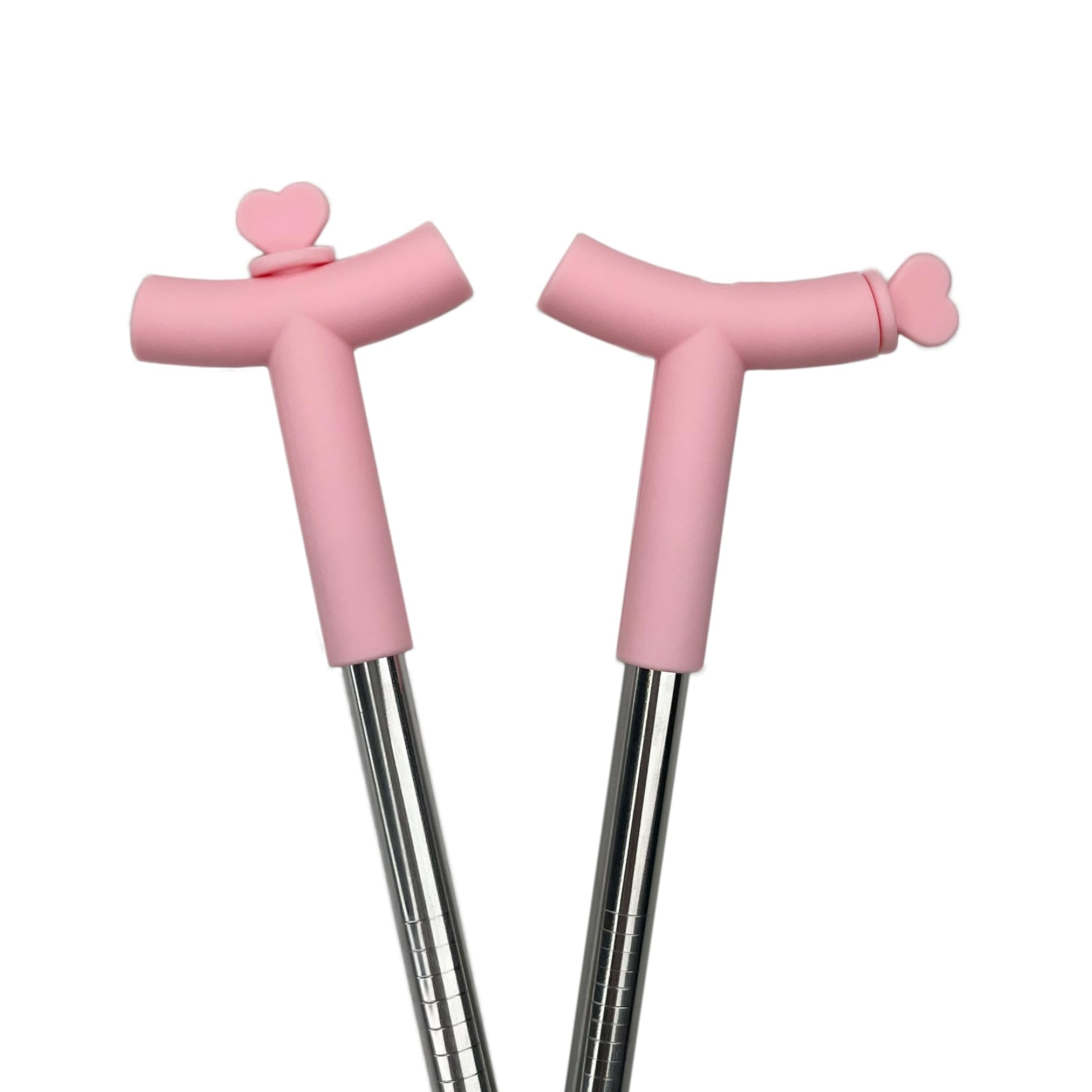 Photo 1 of The Best MOON Anti Wrinkle Straw Pink Silicone Cover tips and heart Toppers for Stanley 40 oz & 30 oz Tumblers - Metal Straws Reusable Wrinkle Free Extra Long 2-Pack with Cleaning Brush