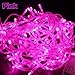 Autolizer 100 LED Pink Fairy String Lights Lamp for Xmas Tree Holiday Wedding Party Decoration Halloween Showcase Displays Restaurant or Bar and Home Garden - Control up to 8 Modes