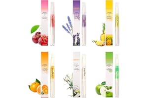 Meschett Nail Nutrition Pen,6PCS Nail Cuticle Oil Pen Set Nail Nutrition Oil Nail Care for Repairing Cracked & the Dry Cuticle (Mix Flavors)