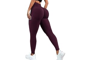 JGS1996 Hidden Scrunch Butt Lifting Leggings for Women Tummy Control High Waisted Workout Gym Seamless Impact Yoga Pants