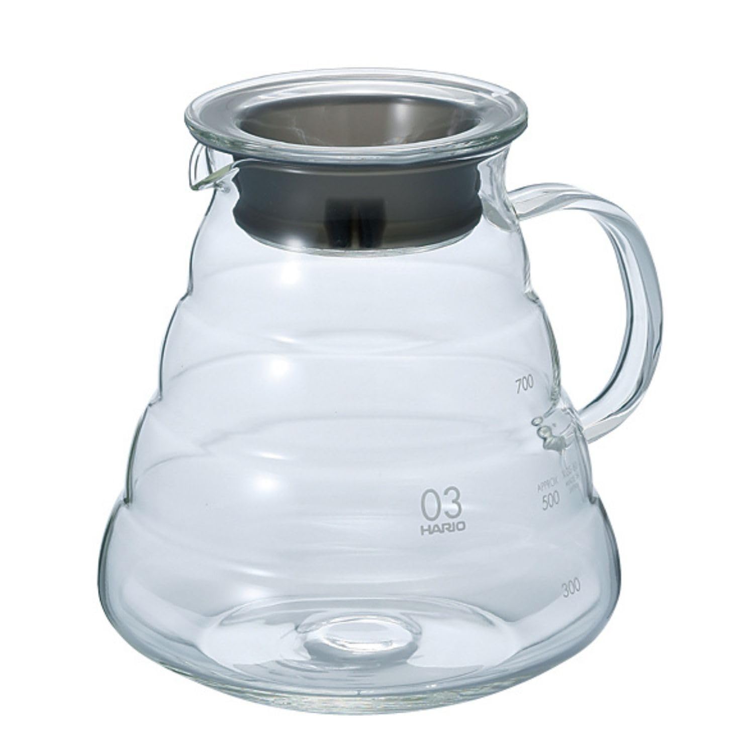 HARIO(ハリオ) V60グラスサーバー800クリア 800ml 2~6杯用 電子レンジ可 XGSR-80-TB商品画像