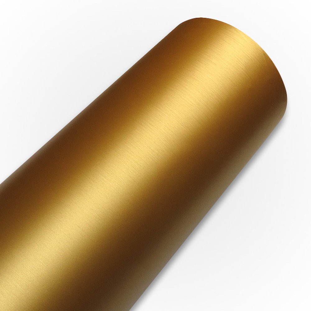 Buy HOHOFILM 50cmx30cm Matte Brushed Gold Adhesive Craft Vinyl Cutting Vinyl Rolls DIY Wall