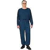 Ovidis Long-Sleeved Dementia Clothing - Alzheimers Anti-Strip Jumpsuit - Onesie for Elderly Men - Henry