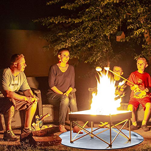 ROLOWAY Fire Pit Mat for Deck, (32 inch) Patio Fire Pit Pad, Fireproof