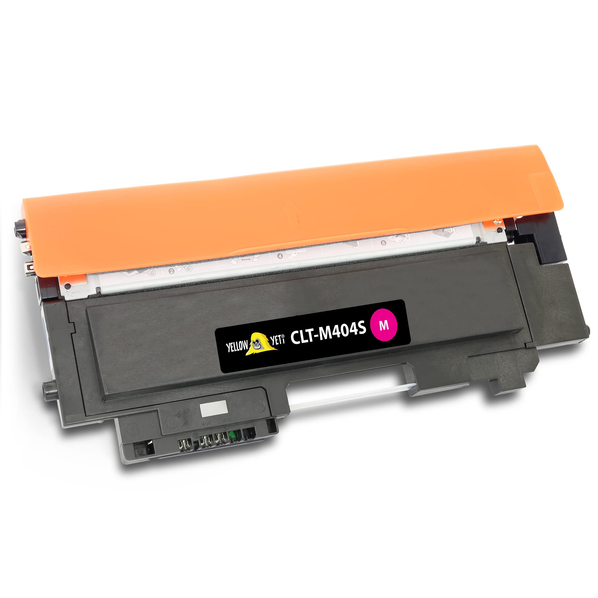 YELLOW YETI CLT M404S 404S Toner Cartridge Compatible with Samsung Xpress SL-C430 SL-C430W SL-C480 SL-C480FW SL-C480W SL-C480FN Magenta